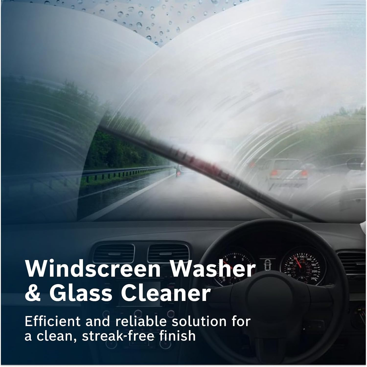 BOSCH BWA50 Windshield Washer Fluid 50Ml - Efficient & Reliable Glass Cleaner Solution for Your Car'S Clean Windshield - Single Shot
