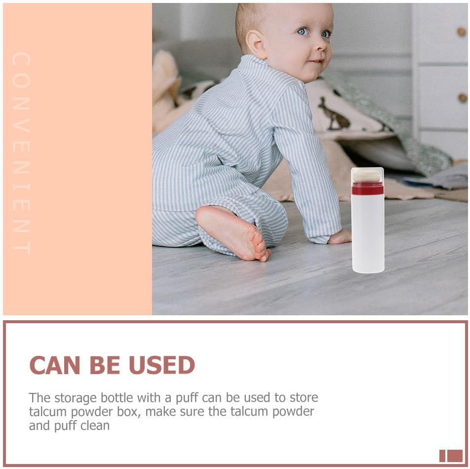 PACKOVE Makeup Powder Puff Container 2Pcs Portable Travel Size Powder Compact Home Use Random image number 4