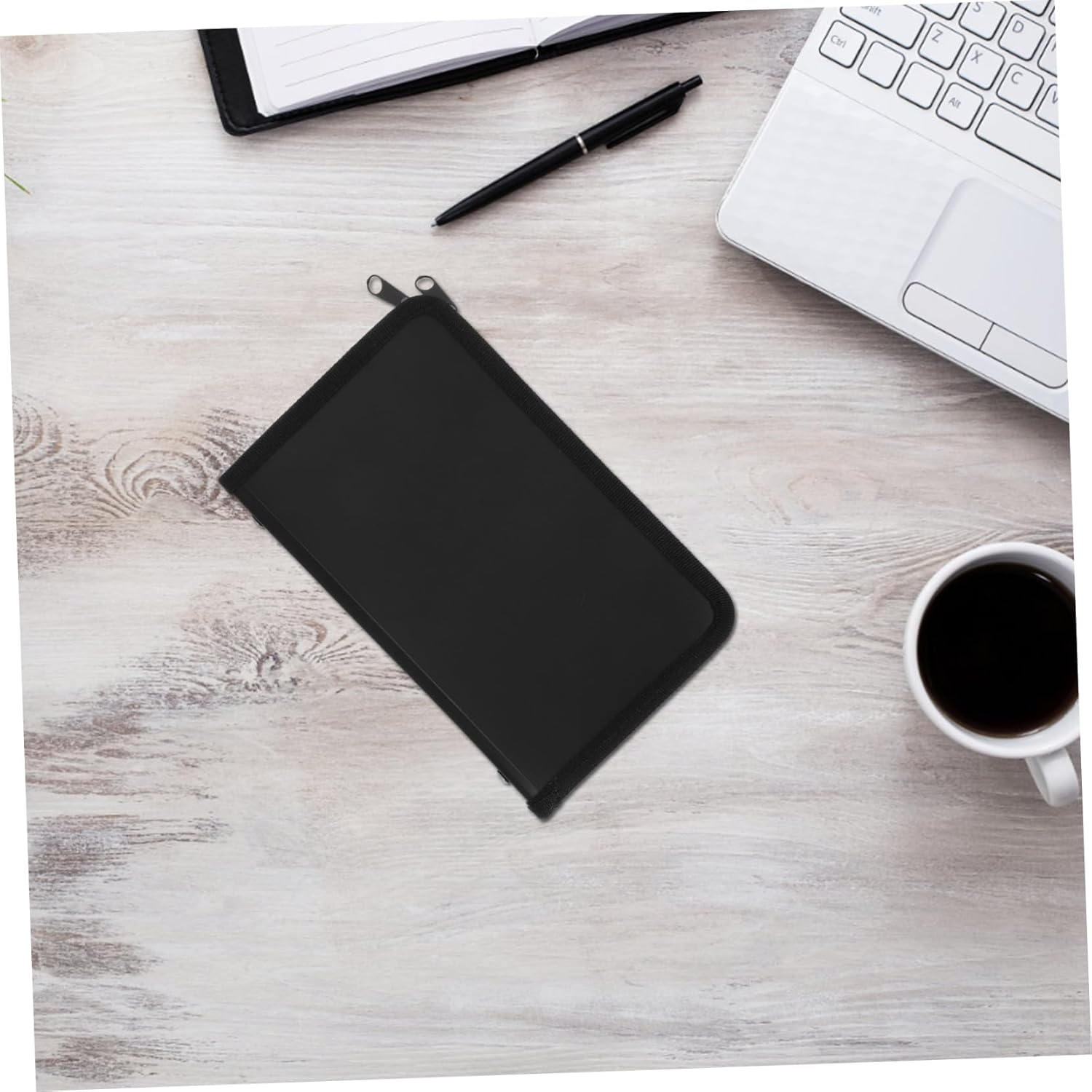 NAMOARLY Small Receipt Organizer Accordion File Bag Portable Filing Organizer for Business Cards image number 3