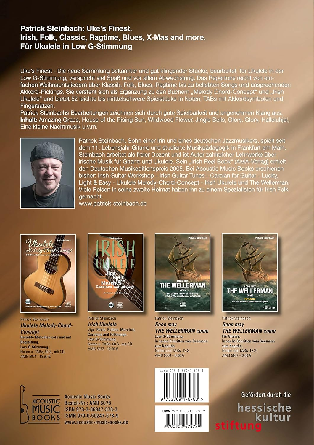 Uke'S Finest: Irish, Folk, Classic, Ragtime, Blues, X-Mas and More. F&uuml;r Ukulele in Low G-Stimmung. Noten Und Tabulaturen. Mit Qr-Codes Zum Streamen Der Tonaufnahmenmit CD image number 3