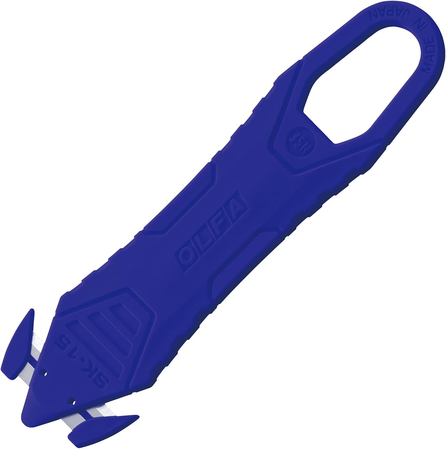 OLFA 238BBL-10P Unpacking Cutter, Caicone, Set of 10, Blue, Stainless Steel Blade, Single Use Type image number 5