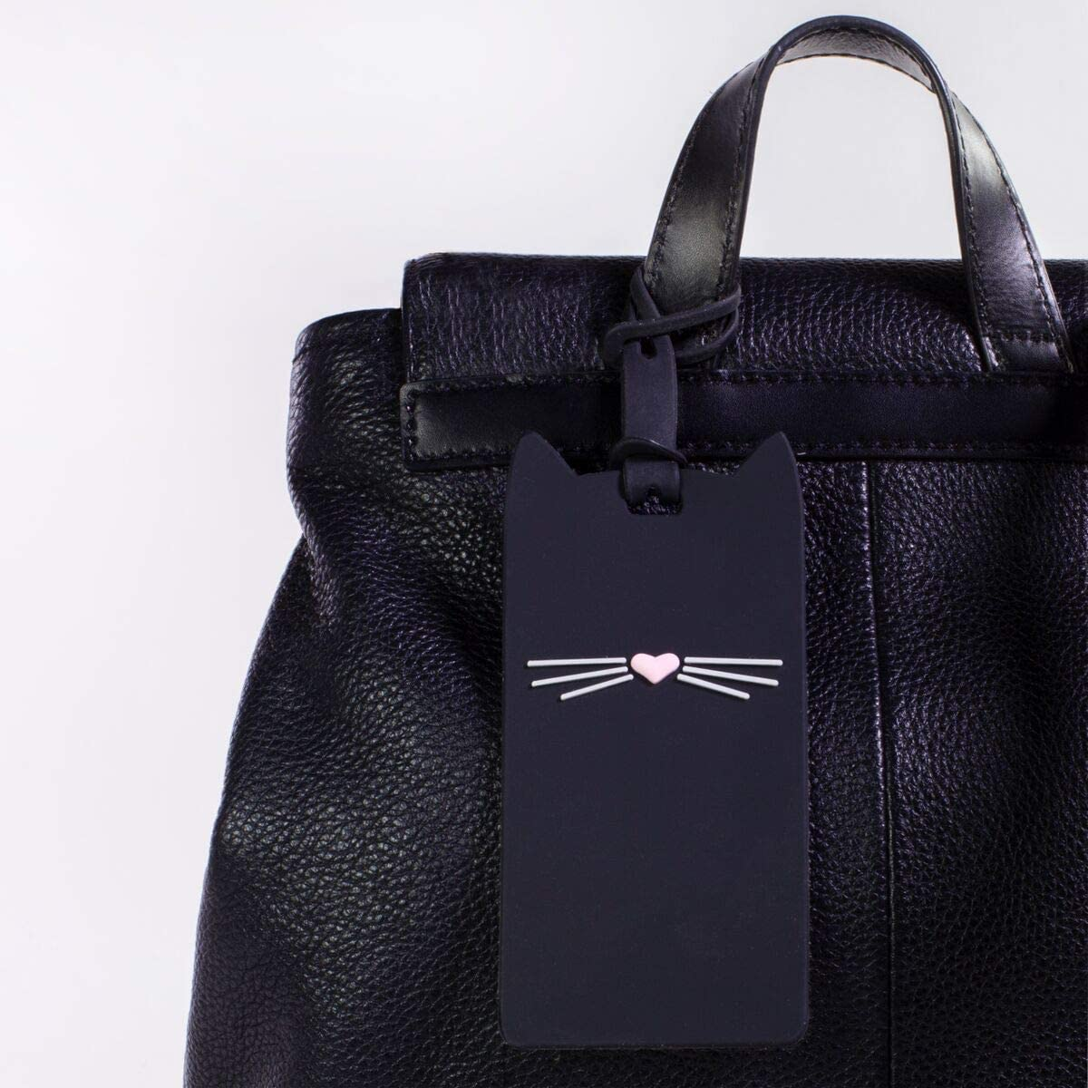Kate Spade New York Black Cat Collection Travel Gear Featuring Id Clip, Umbrella, and Luggage Tag image number 2