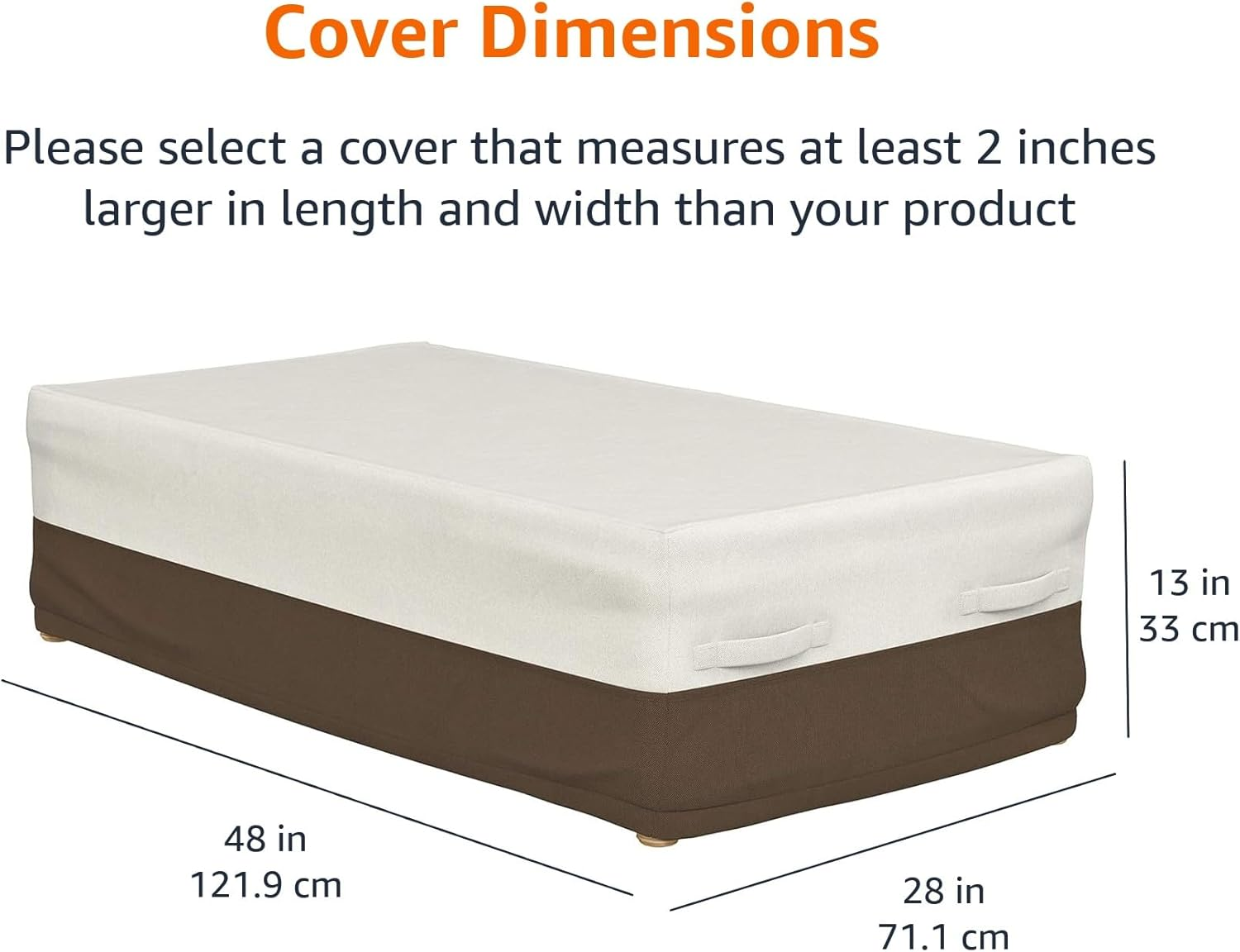 Amazon Basics Coffee Table Patio Cover image number 1
