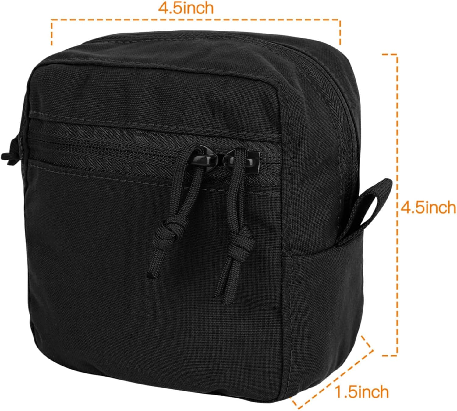 Gp Pouch, General Purpose Admin Pouches Small Utility EDC Pouch Bag for Tactical Belt and Molle Vest as Expanded Storage Bag
