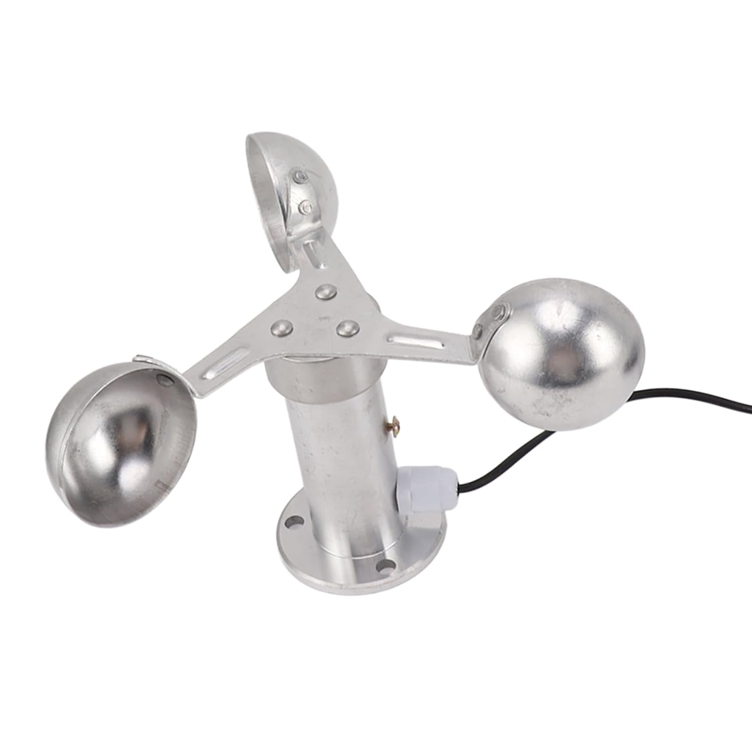 Aluminium Alloy Three-Cup Anemometer Wind Speed Sensor for Meteorological Monitoring &ndash; 8M Cable and Accurate Measurements image number 4