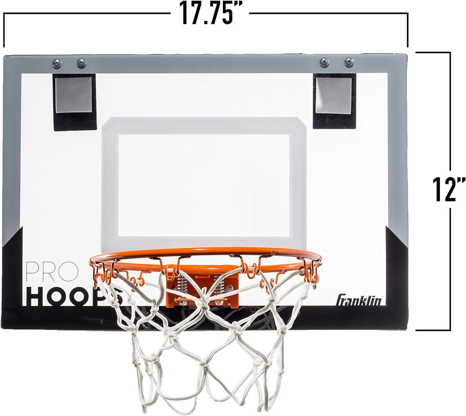 Franklin Sports Mini Basketball Hoops - Kids Indoor over the Door Mini Hoop + Basketball Sets - Perfect Game Accessory for Bedroom + Office - Led image number 2