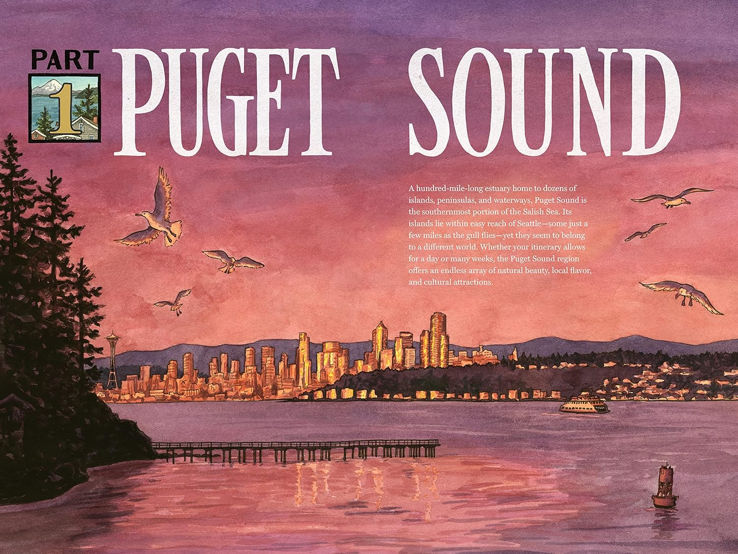 On Island Time: a Traveler'S Atlas: Illustrated Adventures on and around the Islands of Washington and British Columbia image number 4