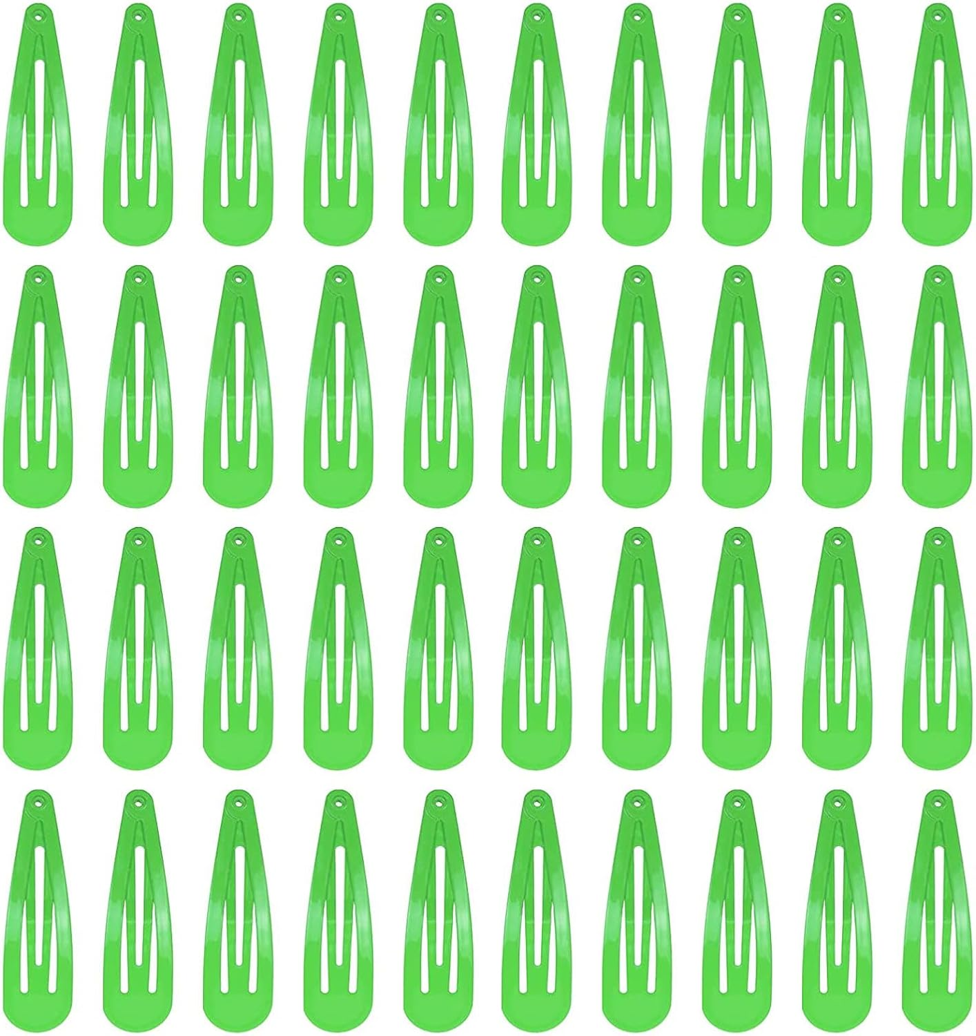 DAZISEN 40 Pack Hair Clips for Girls Metal Snap Kids Barrettes Women'S Hair Accessories，Colorful Candy Lovely Simple Hairstyle Clips，Black