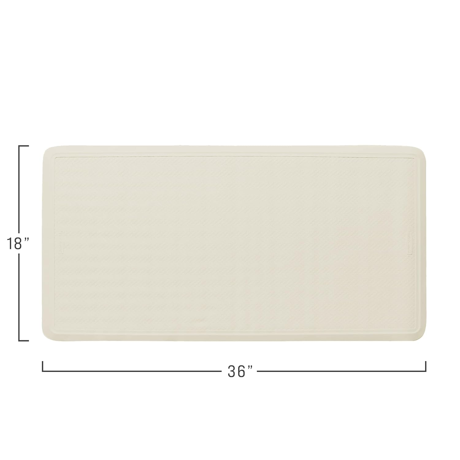 Rubbermaid Commercial Safti-Grip Bath Mat, Extra-Large, White, 1982729 image number 6