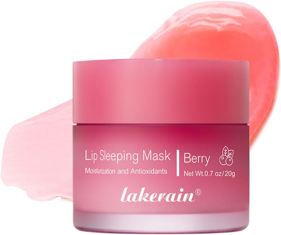 Hydrating Sleeping Lip Mask for Intense Overnight Moisture (Berry)