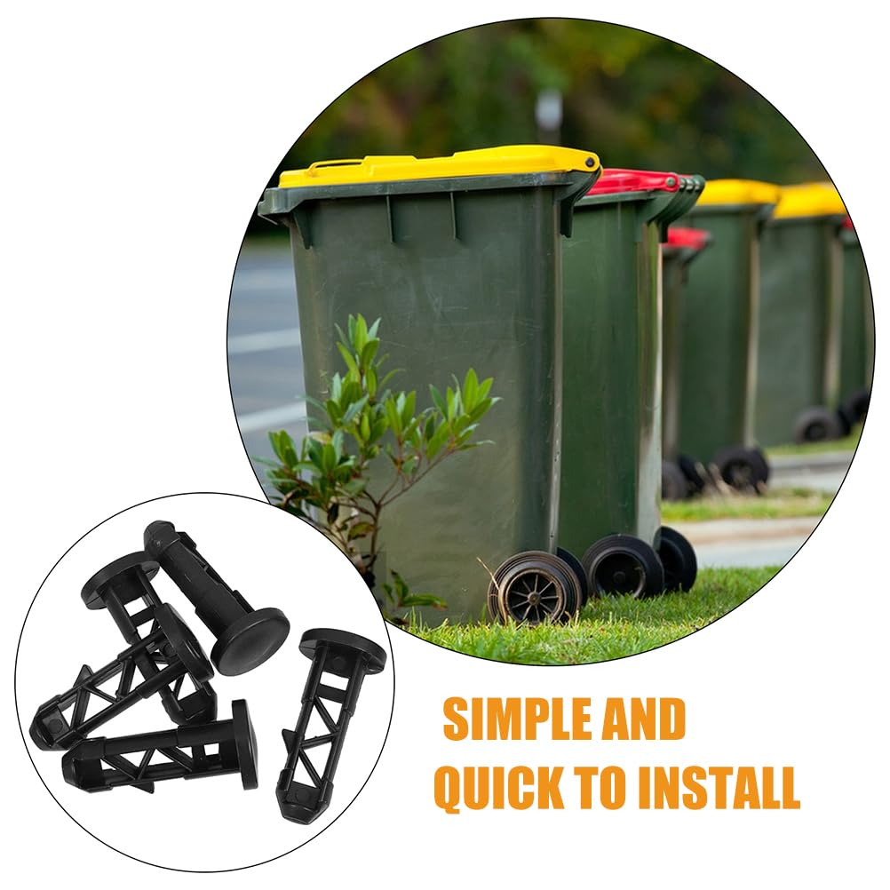 Zerodeko Wheelie Bin Lid Hinge Pins for 240L Trash Bins Plastic Garbage Can Lid Connecting Pins Easy Installation Replacement Parts for Outdoor Waste Bins image number 2