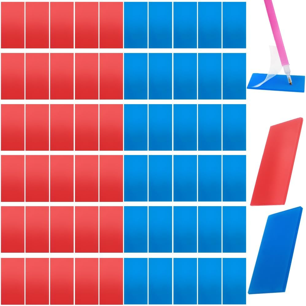 AFUNTA Diamond Art 60 Pieces Diamond Painting Kits Clay Diamond Painting Kits Cross Stitch Painting Kits Red Blue image number 2