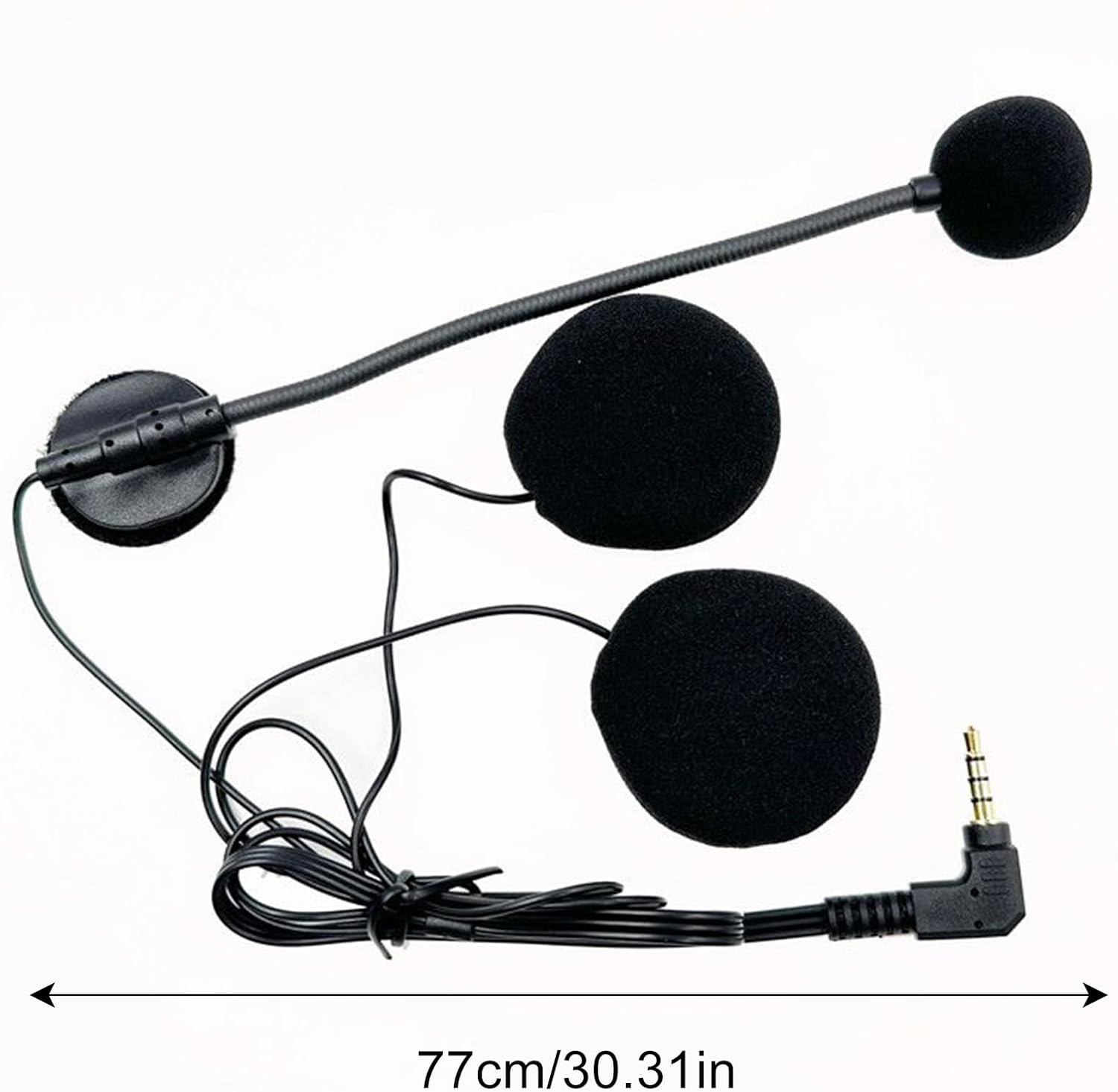 Helmet Speakers - Headphones for Motorcycle Helmet | Modular Intercom High-Definition Audio Earbuds Set for Riding Racing Dirtbike Snowmobile Street Riding image number 4