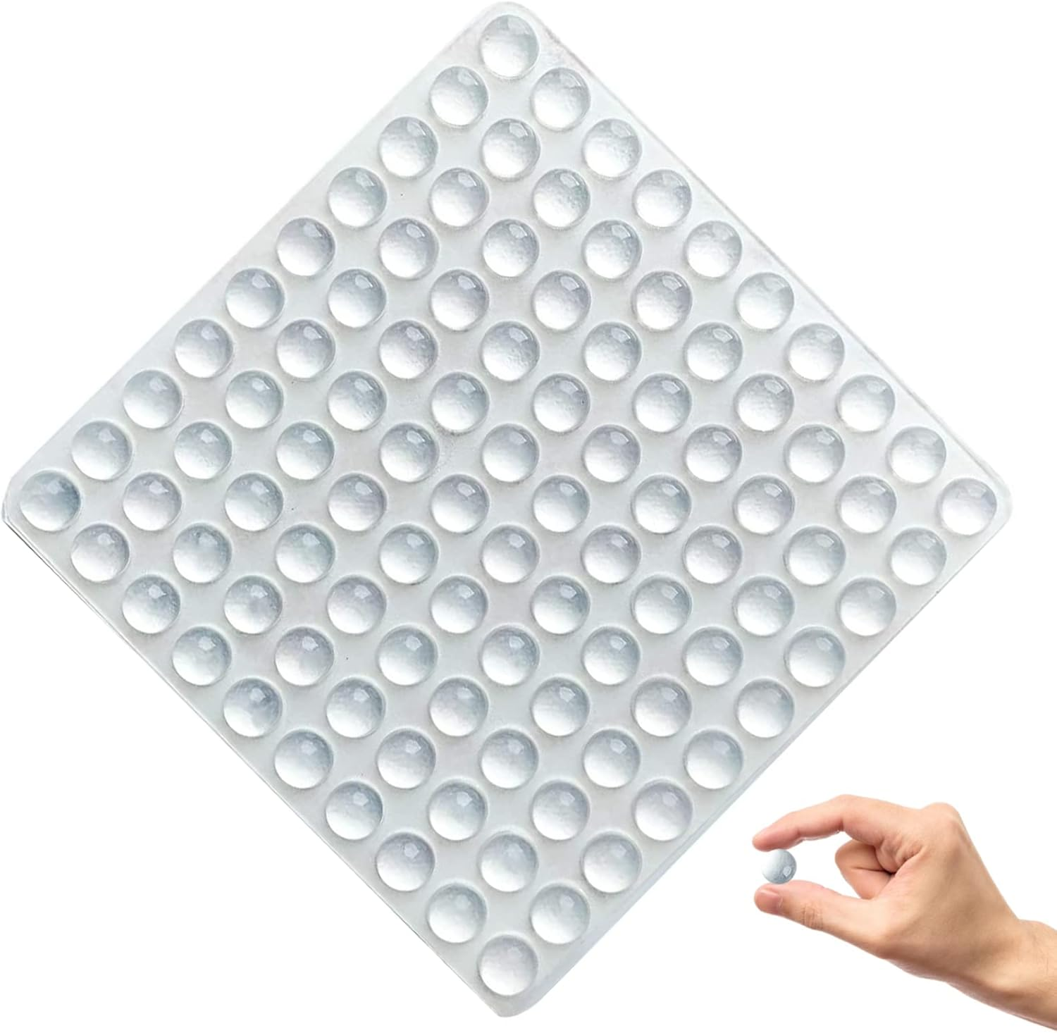 Silicone Door Bumpers,6X2Mm Mini Buffer Furniture Pads,Rubber Feet Bumper Pads,Clear Adhesive Door Bumpers Protector Furniture Door Drawers for Furniture Glass Tables Crafts Wall Protectors (100Pcs) image number 1