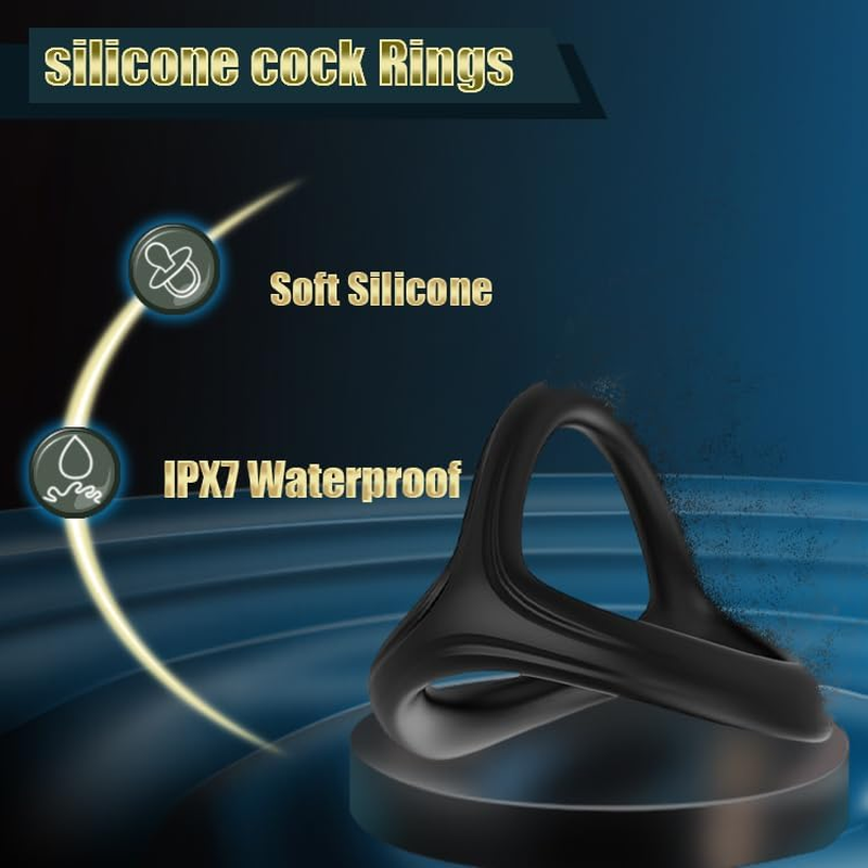 Soft Silicone Soft Ring Set for Men with 4 Different Sizes Delay Rings image number 3
