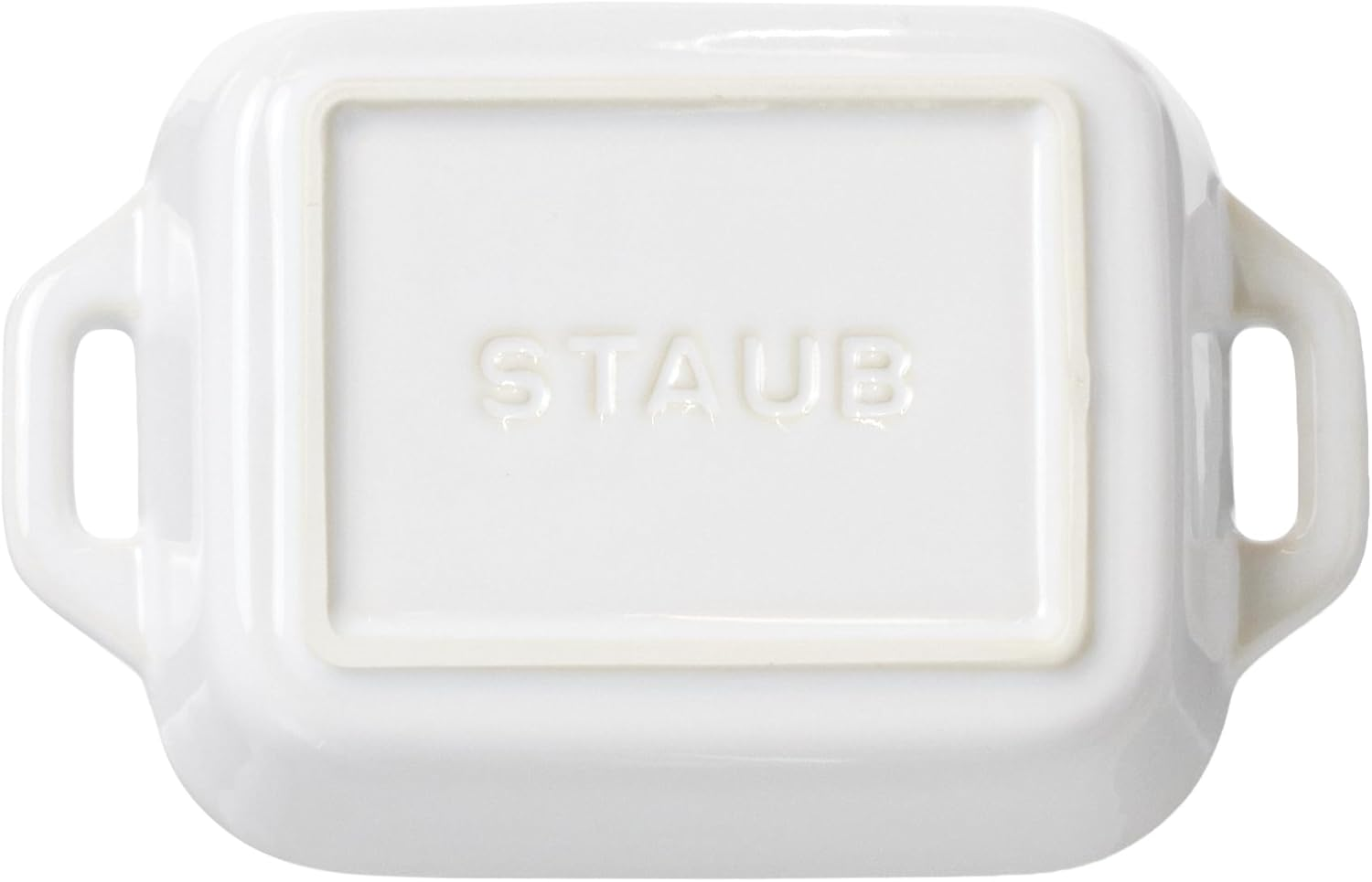 Staub Dish 40511-879 Rectangular Dish, Ivory, 5.5 X 4.3 Inches (14 X 11 Cm), Ceramic Au Gratin Dish, Oven Safe and Microwave Safe