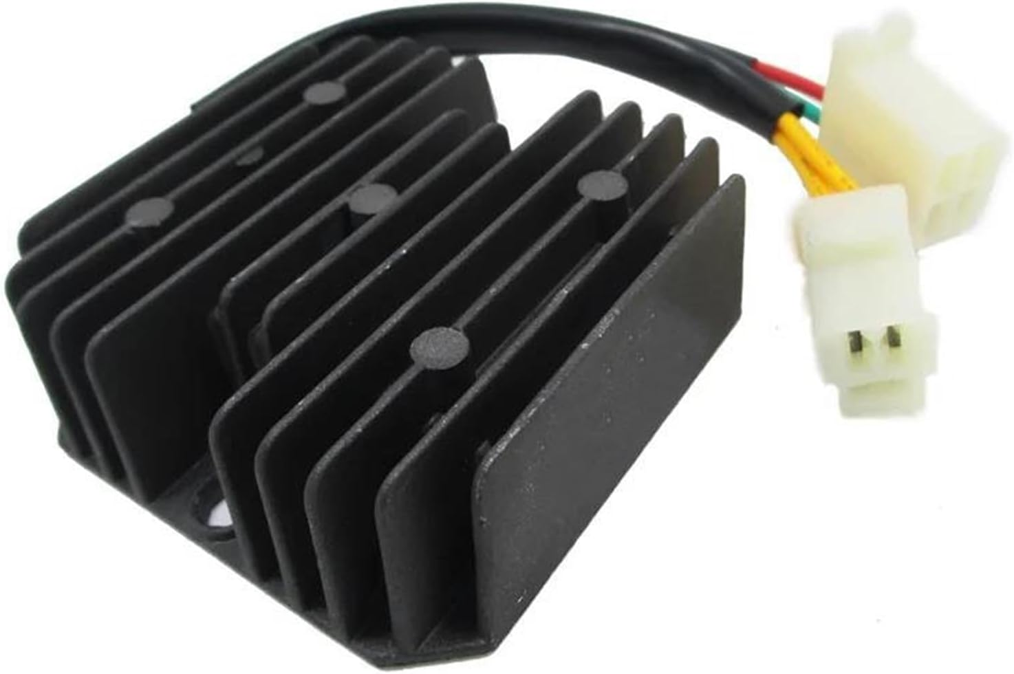 Rectifier Parts 12V Motorcycle Voltage Regulator Rectifier for CH125 CH150 CN250 1986-2001 5 Wires 2-Plugs image number 2