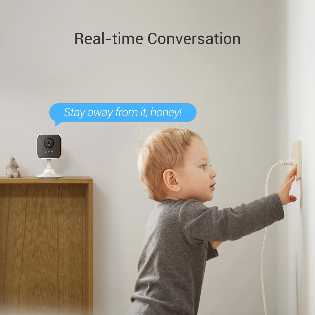 EZVIZ Home Security Camera, Baby Monitor, 1080P, Motion Detction, 2-Way Audio, Sleep Mode, Night Vision, Magnetic Base, SD Card Slot, Compatible with Alexa (H1C) image number 4
