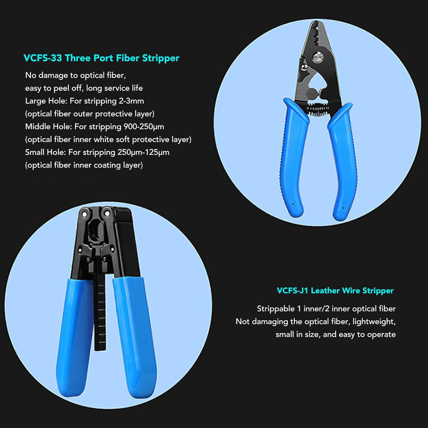 24 Pieces Fiber Optic Tool Kit, Optical Power Meter, Visual Fault Locator, Cable Stripper, Shears, Cleaver, Pliers, Case, Alcohol Bottle, AUA D7, 30Mw, for Fiber Termination image number 1
