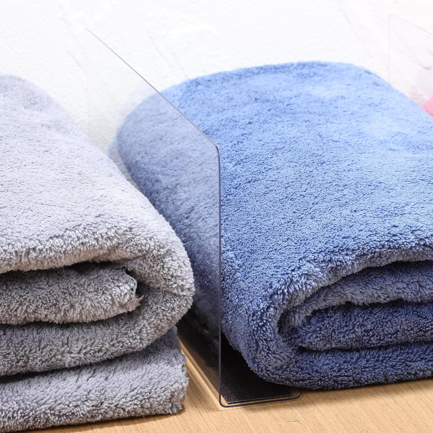 TOVINANNA Acrylic Shelf Dividers for Closet Organization: 6 Pack Tall Clear Shelves Separators for Clothing Adjustable Multi-Function Divider image number 6