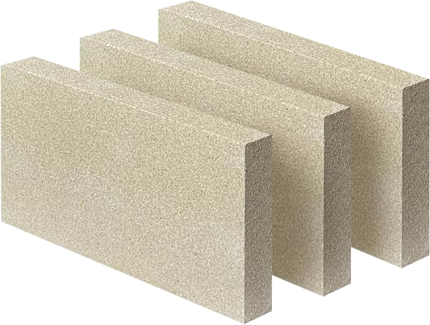 Protalwell Woodstove Firebricks, Fire Bricks, Size 9" X 4-1/2" X 3/4", High Temperature Resistant Fire Bricks Replacement for Wood Stoves, 3 Pieces image number 5
