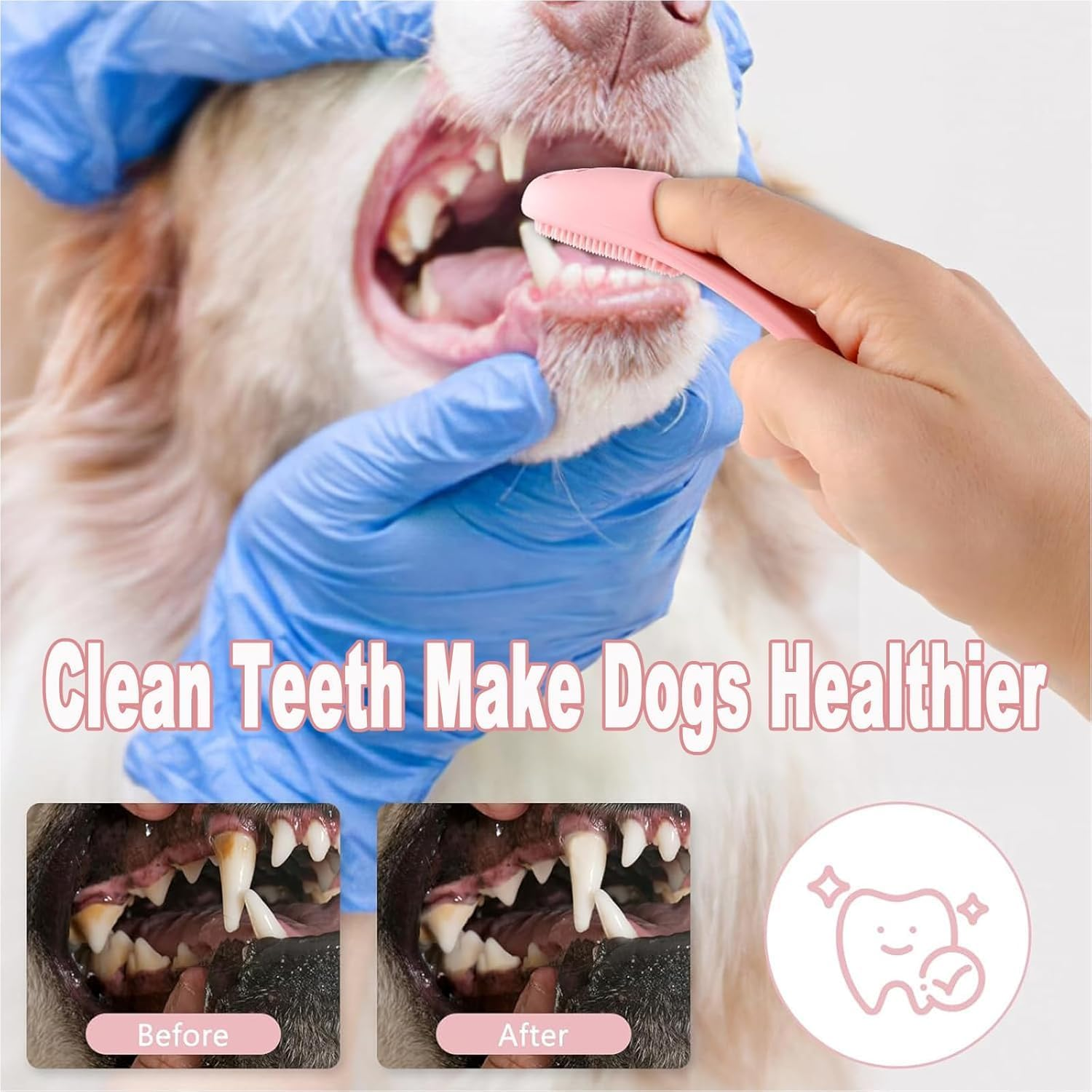 Xinghonyac 4 Pcs Cat Chin Brush, Silicone Scrubber for Cats Chin Cleaner, Cat Grooming Chin Scrubber, Silicone Brush for Cats Chin Cleaning Tool, Finger Brush Silicone Pet Toothbrush for Puppies and Cats image number 3