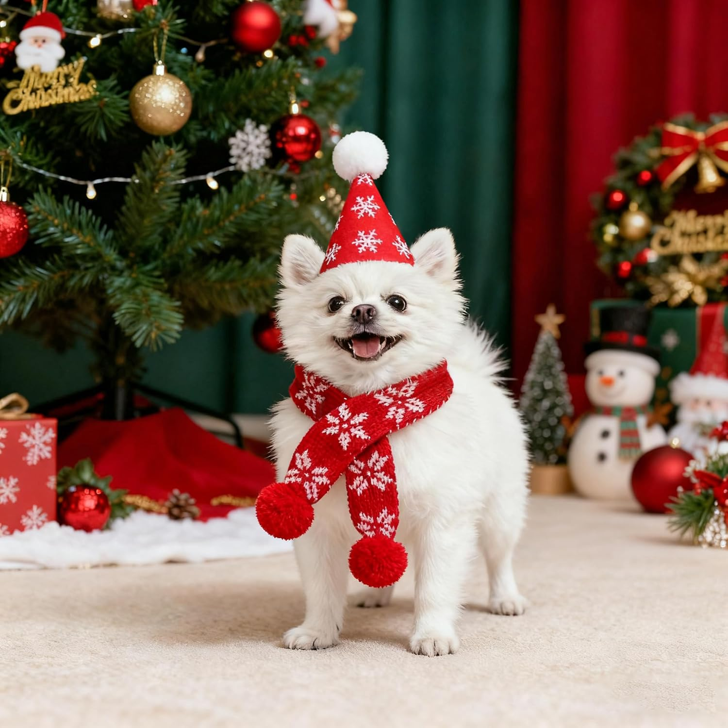 Christmas Dog Costume Snow image number 2