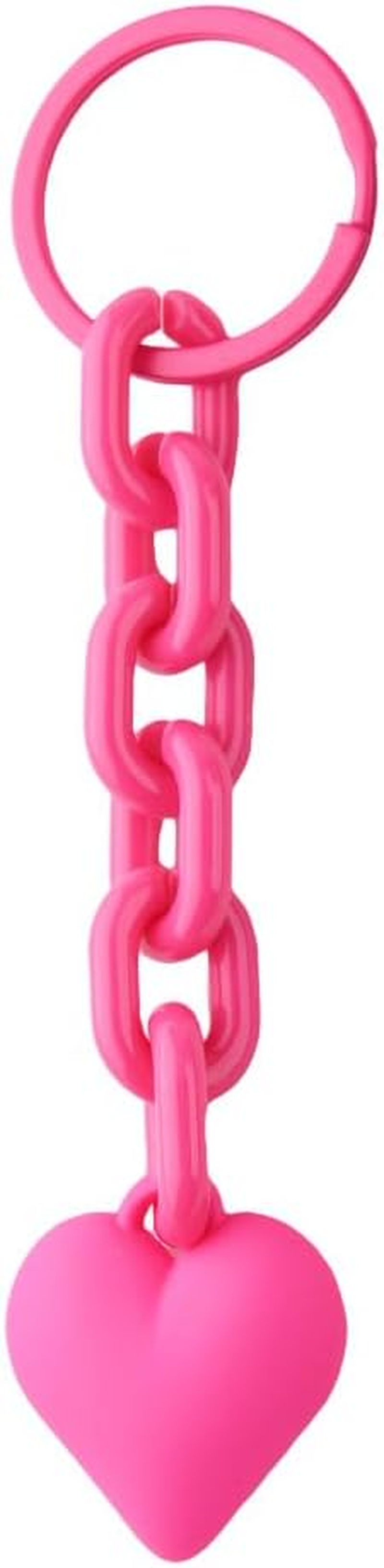 Novelty Heart Chain Keychain for Handbag Bag Accessories Charms for Girls Women Fashion Punk Goth Heart Keychain for Car Keys