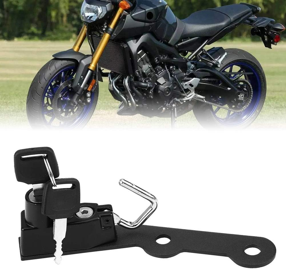 Motorcycle Helmet Locking Hook Aluminum Alloy for MT-09 FZ-09 FJ-09 XSR900 2014-2017 Secure Theft Prevention Portable Use Easy Operation for Commuting Traveling Urban Riding Weekend Adventures image number 6