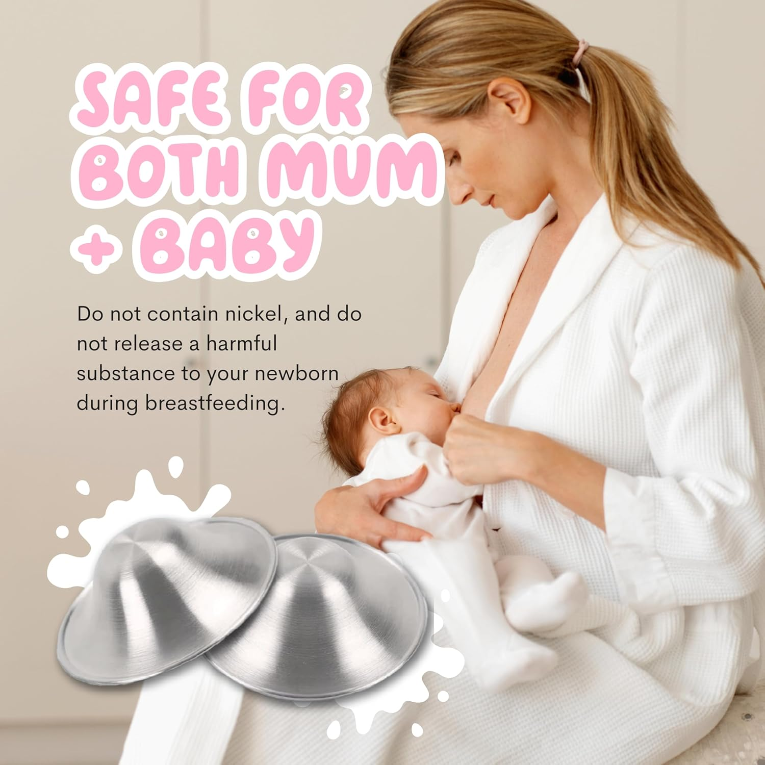 The Midwife Mumma Cosy Nip Nipple Shield, One Size, Silver image number 1