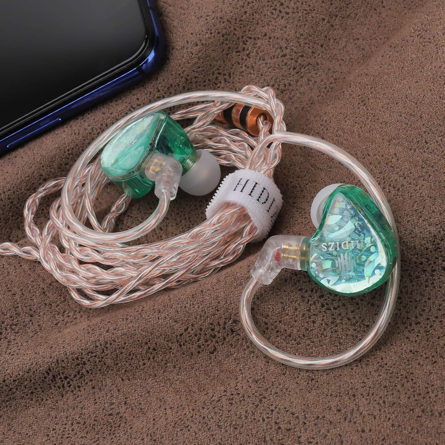 HIDIZS MS2 Hybrid Dual Drivers Hifi Earphones, 3.5Mm In-Ear Monitors Headphones, Hi-Res Audio Iems with Detachable Cable 0.78Mm 2Pin for Android Smartphones Iphone Audio Players Computer (Blue) image number 6