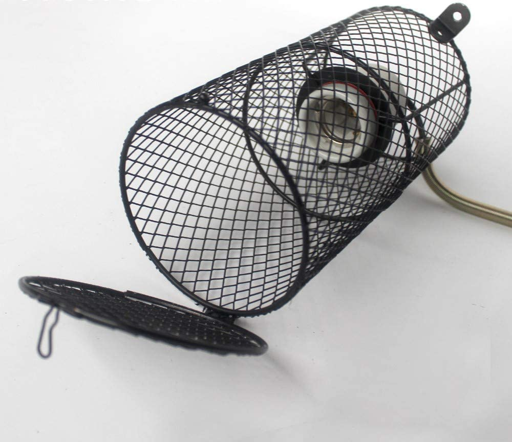 Abu I Pet Reptile Anti-Scald Lamp Shade Heat Light Ceramic Lamp Holder AU Plug