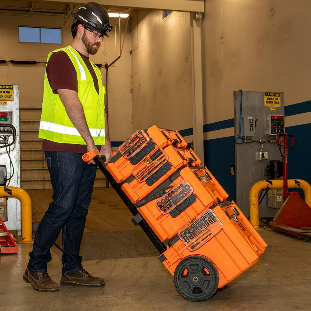 Klein Tools A-65400 KNECT 3/8 Inch Drive Impact-Rated Pass through Socket Set (15 Pieces) image number 2