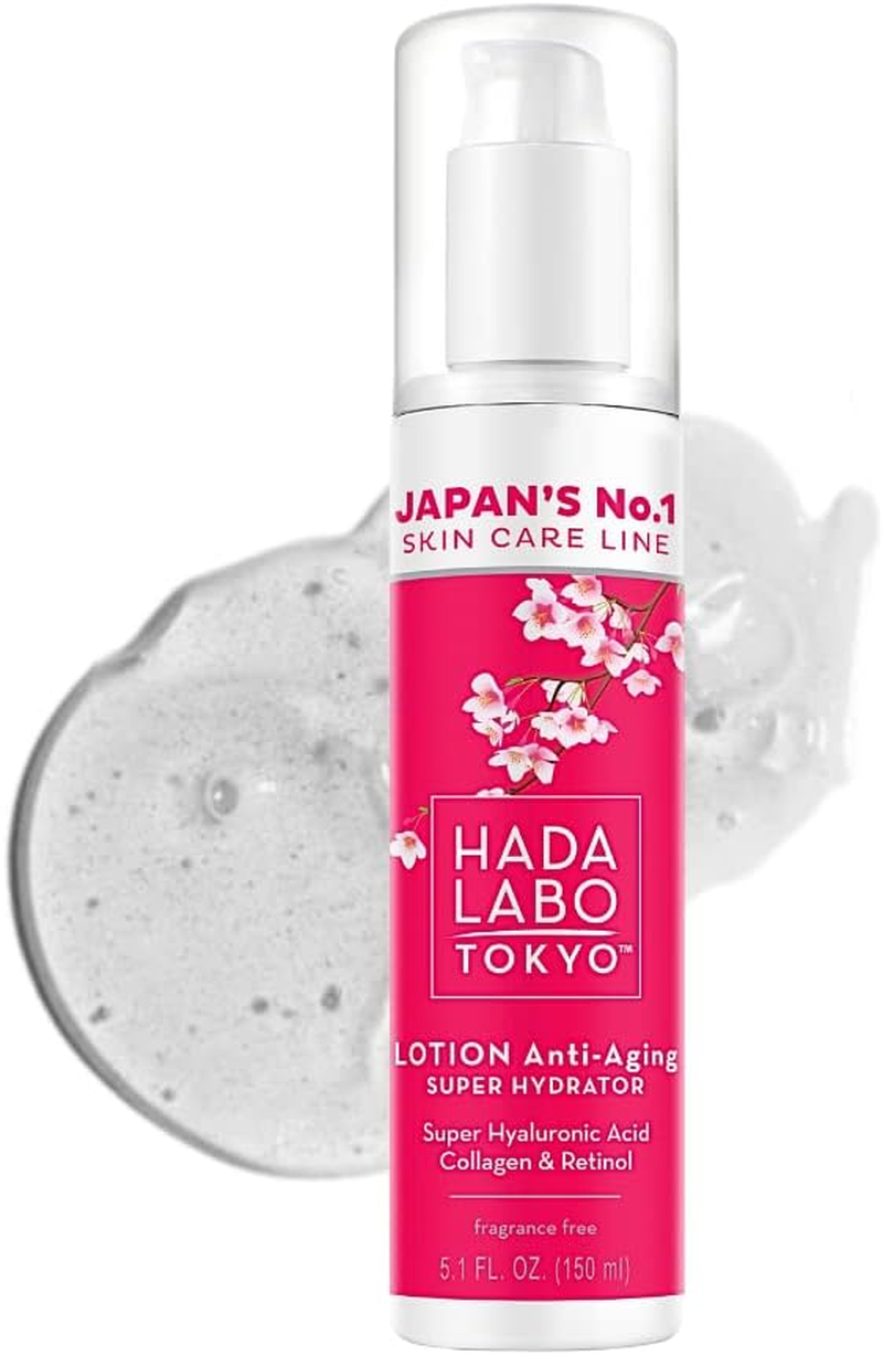 Hada Labo Tokyo Anti-Aging Super Hydrator Lotion &ndash; Essence-Like Texture with Super Hyaluronic Acid, Retinol, and Collagen &ndash; 150Ml image number 6