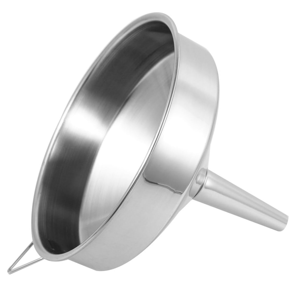 TOPPERFUN Stainless Steel Large Funnel Automotive Funnel Car Funnel Motor Oil Funnel Gasoline Funnel Canning Funnel Cooking Oil Funnel Food Funnel Spice Funnel Engine Oil Funnel Silver image number 6