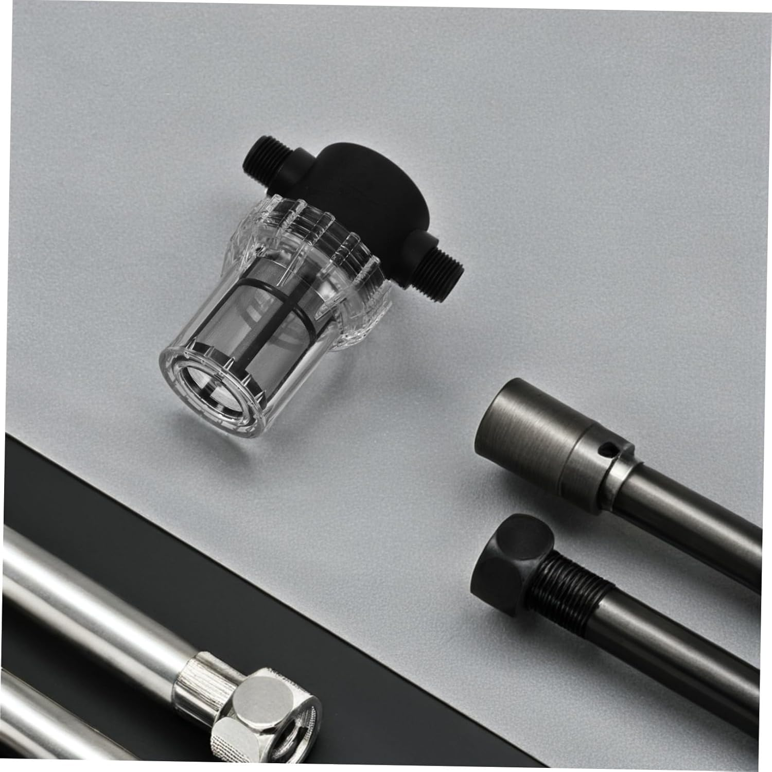 Kisangel Small Hose Inline Water Filter with Pump Strainer Mesh Grit Screen for Rv and Caravan Water Tanks Easy Install with Inner Outer Thread Interface image number 4