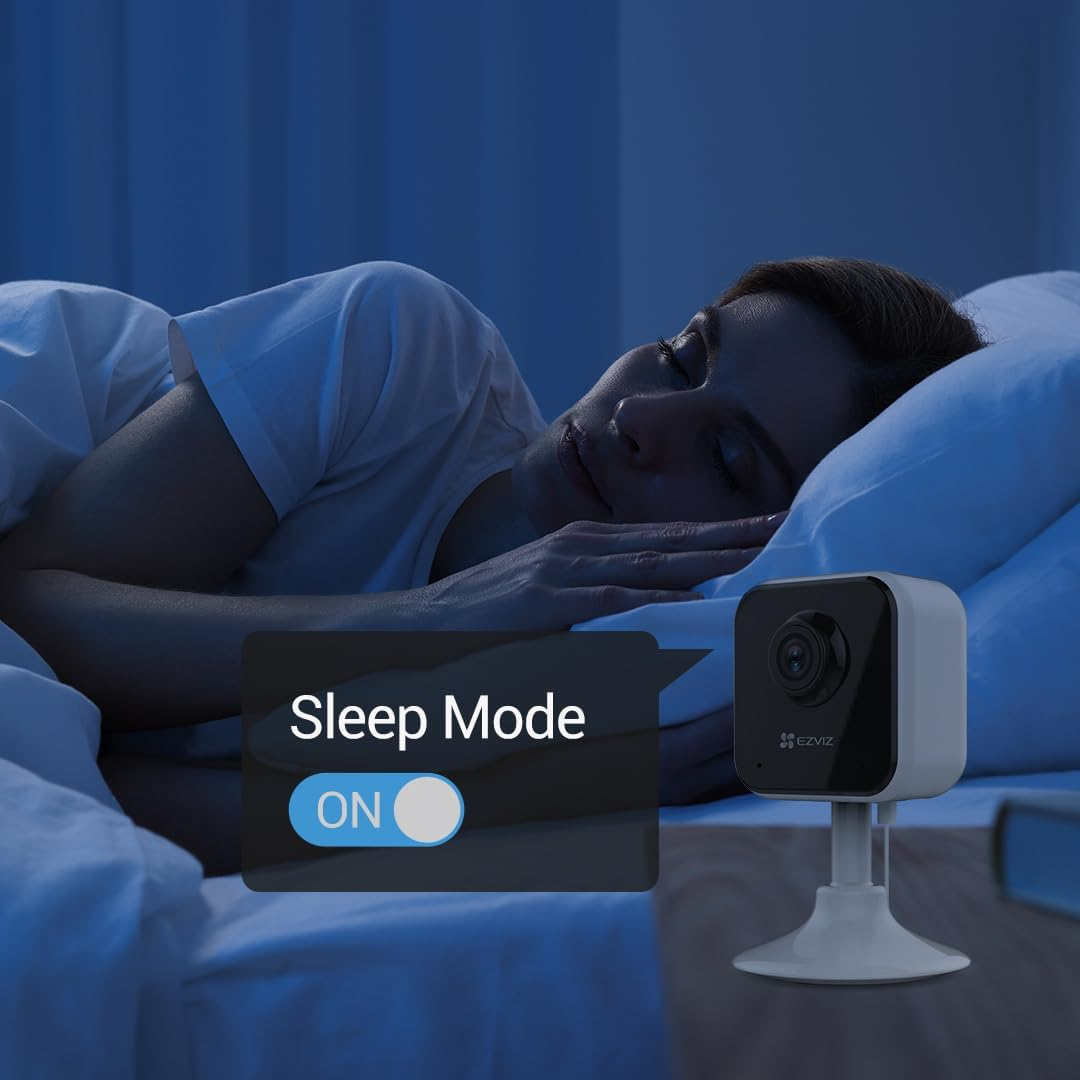 EZVIZ Home Security Camera, Baby Monitor, 1080P, Motion Detction, 2-Way Audio, Sleep Mode, Night Vision, Magnetic Base, SD Card Slot, Compatible with Alexa (H1C) image number 6