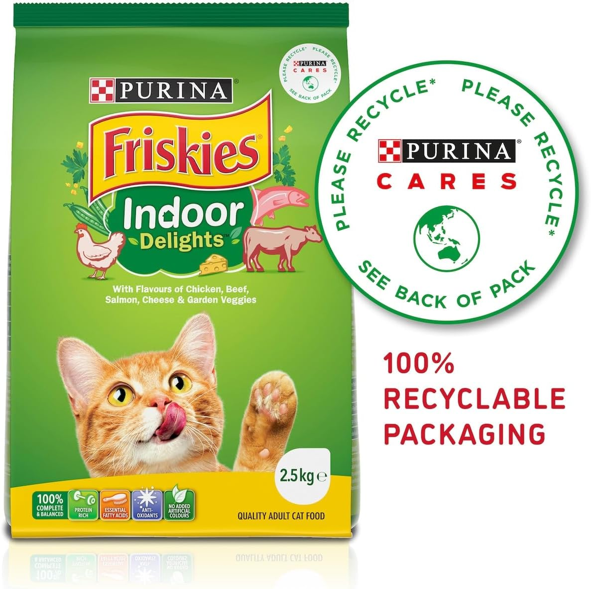 Purina Friskies Indoor Delights Adult Cat Food 2.5 Kg image number 4