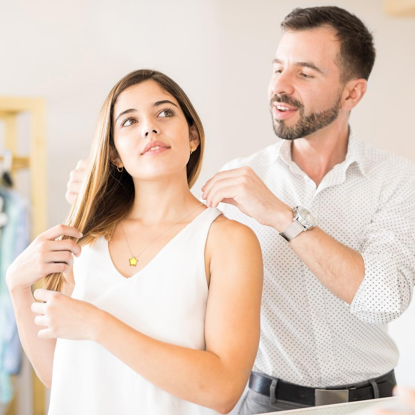 200Pcs Star Beads, Betterjonny 8Mm Glass Crystal Star Beads Colorful Star Space Beads Small Star Craft Pony Beads Charm for Jewelry Bracelet Necklace Making image number 4