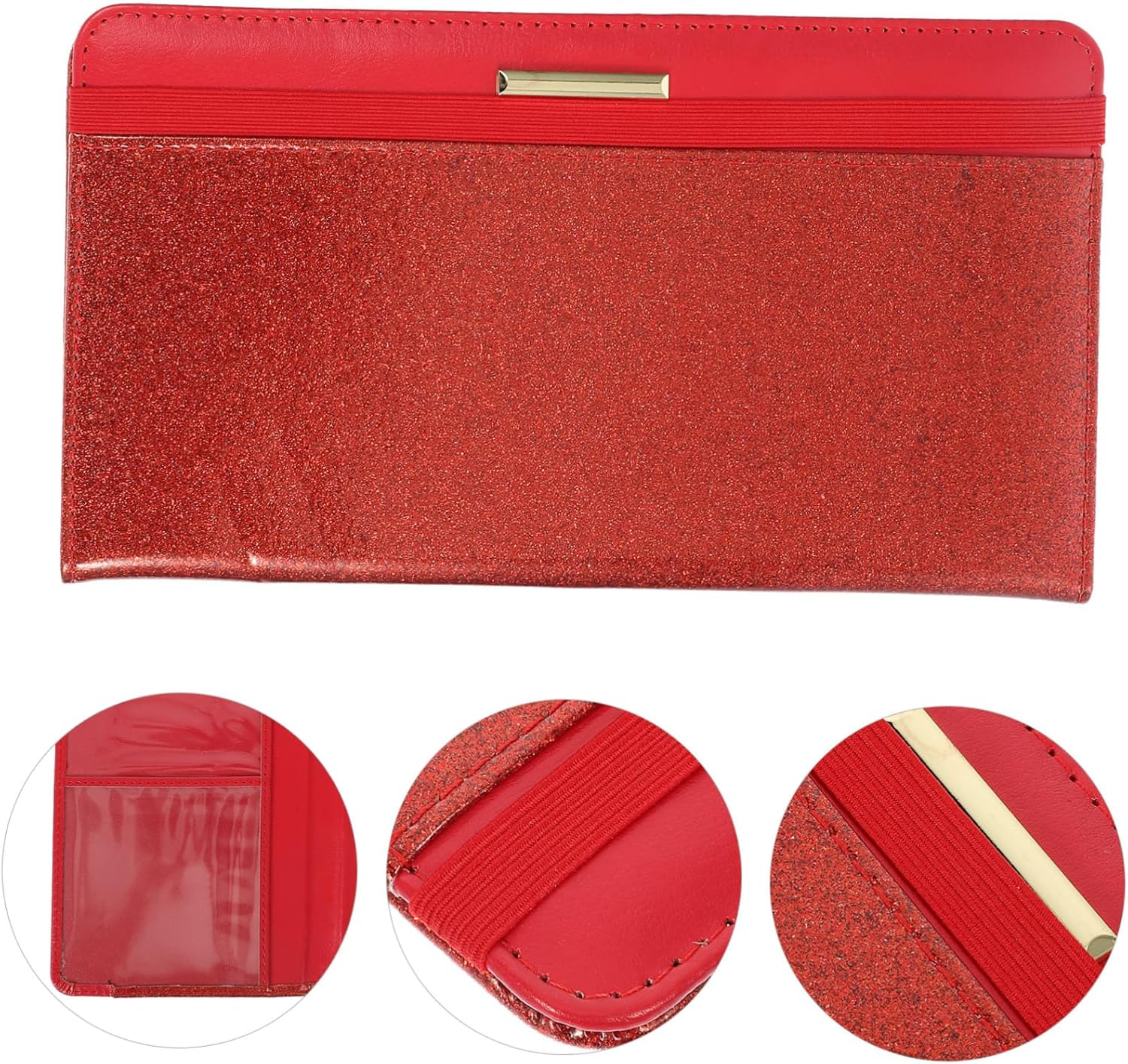 WOFASHPURET Travel Holder Compact Pu Organizer for Travel Essentials Lightweight Wallet for Men Women Stylish Document Protector for Travelers and Students image number 2