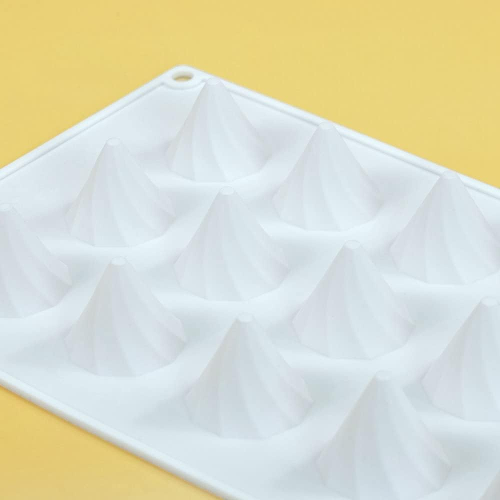 Mostsom Silicone Molds Chocolate & Cookie Molds - Perfect for Chocolate Covered Oreos, Cupcakes, Candies & Mini Soap Making (Peaks C) image number 5