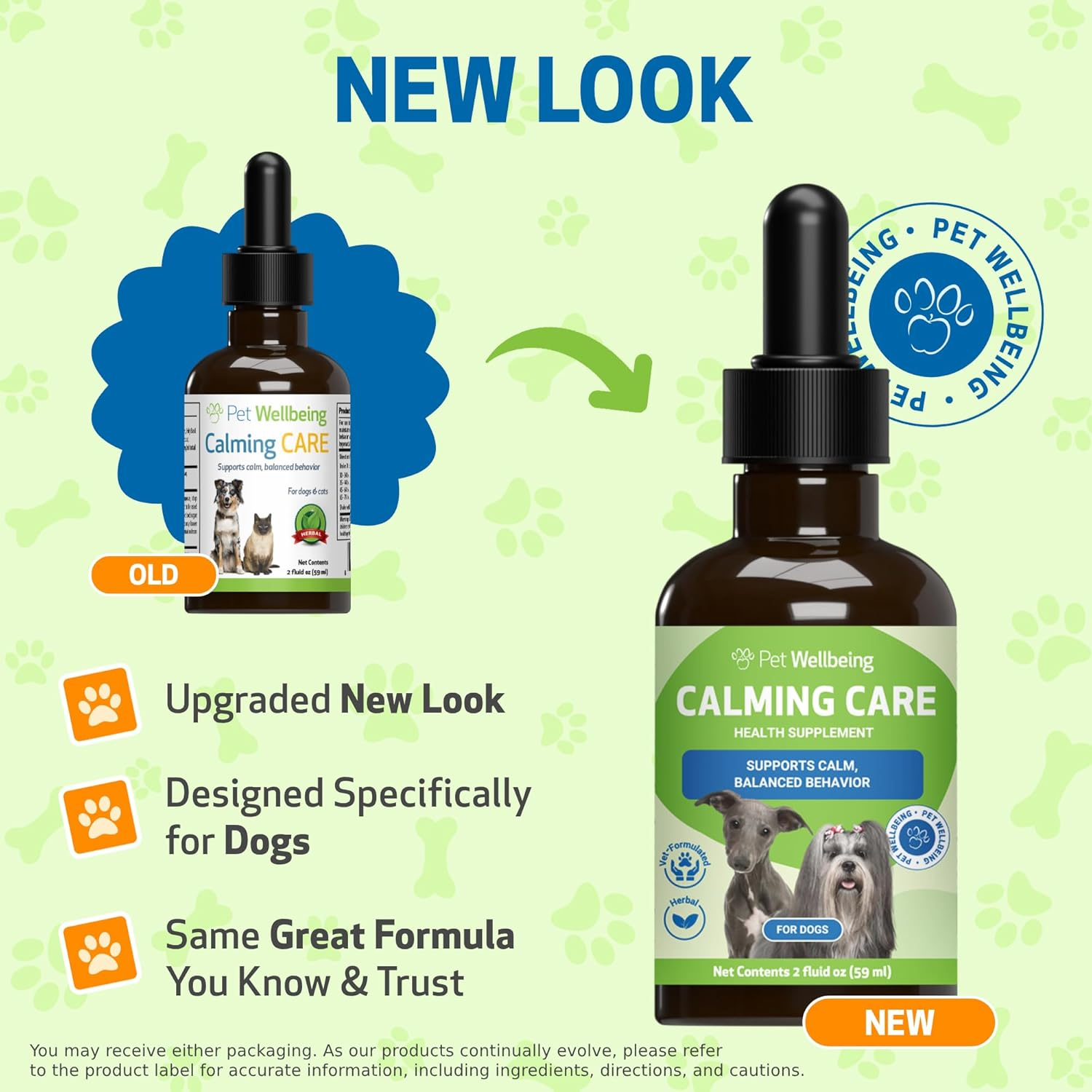 Pet Wellbeing Calming Care for Dogs - Calm Support, Relaxed Nervous System, Emotional Balance, Adaptogens, Ashwagandha, Holy Basil - Veterinarian-Formulated Herbal Supplement 2 Oz (59 Ml) image number 6