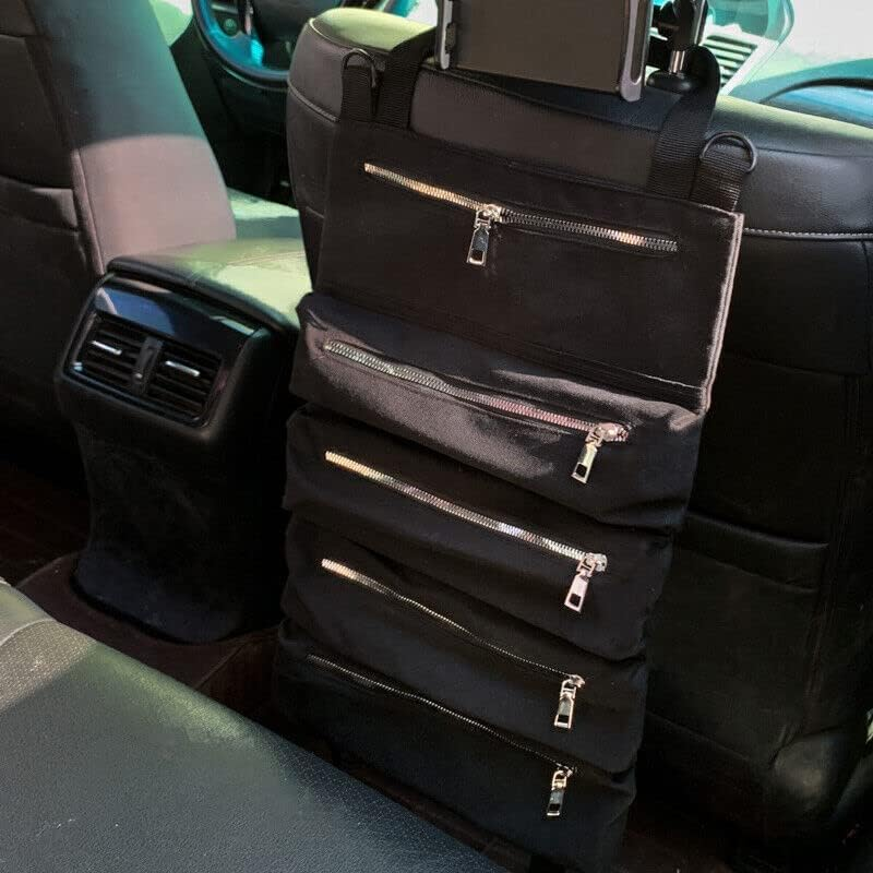 AIMALL Multi-Purpose Tool Roll up Bag Wrench Roll Pouch Hanging Tool Portable Organizer - Multi-Compartment， Secure Zipper Closure - Green image number 5