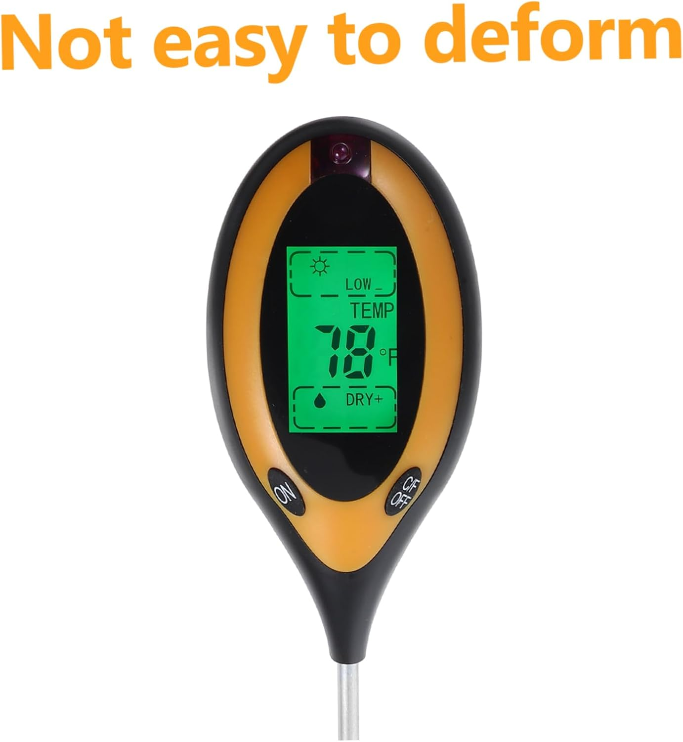 Kisangel Soil Moisture Garden Soil Tester Temperature and Ph Testing for Outdoor Lawn Farm Gardening Hygrometer image number 4