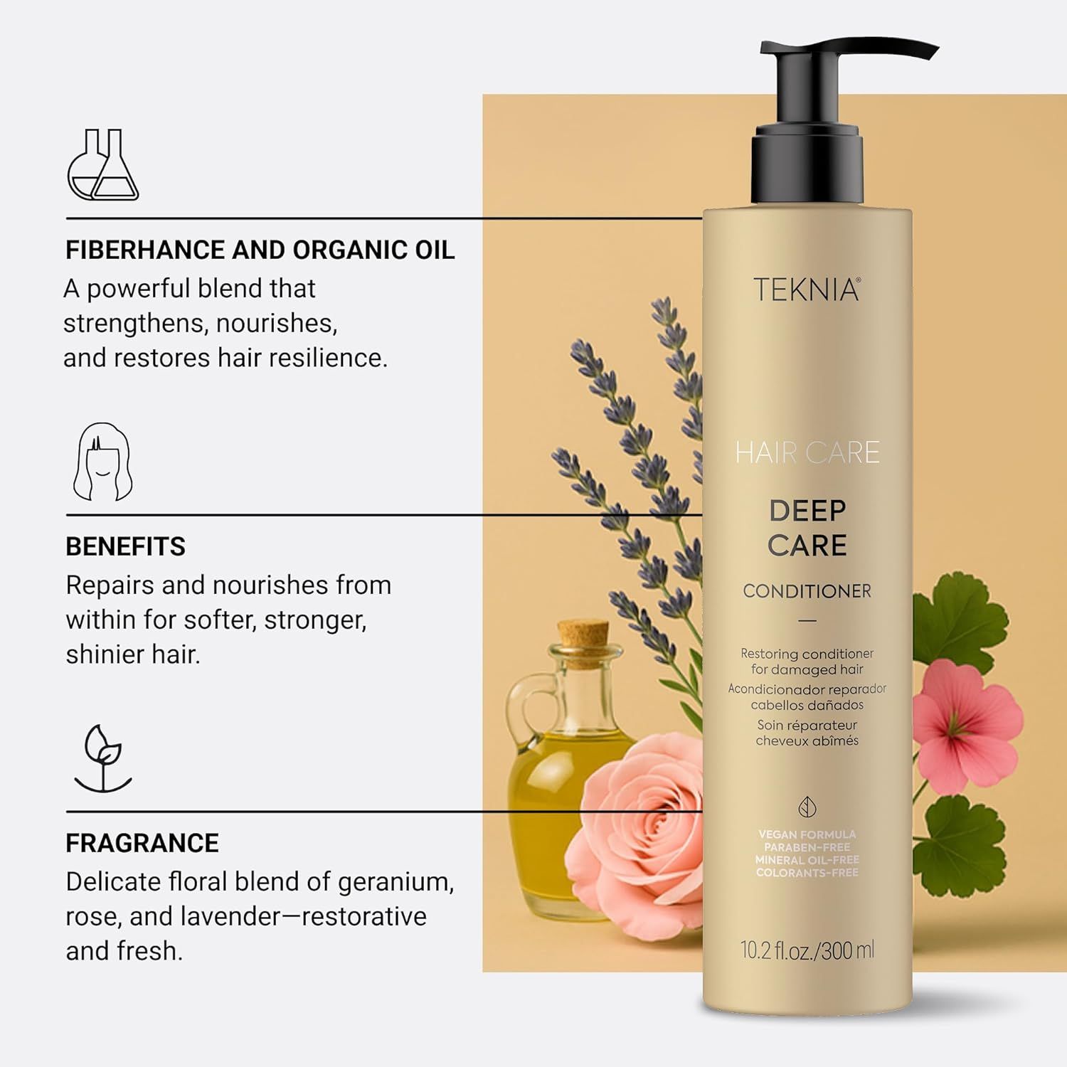 Lakme Teknia Deep Care Hair Conditioner 300 Ml image number 2