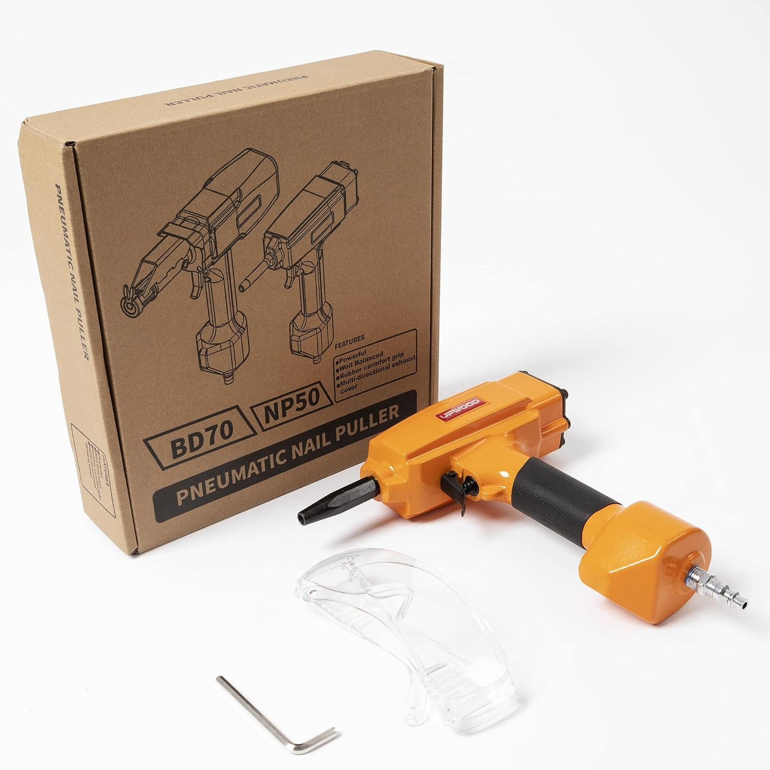 Professional Air Punch Nailer Nail Remover, Pneumatic Nail Puller for Denailing & Recycling Wood image number 1