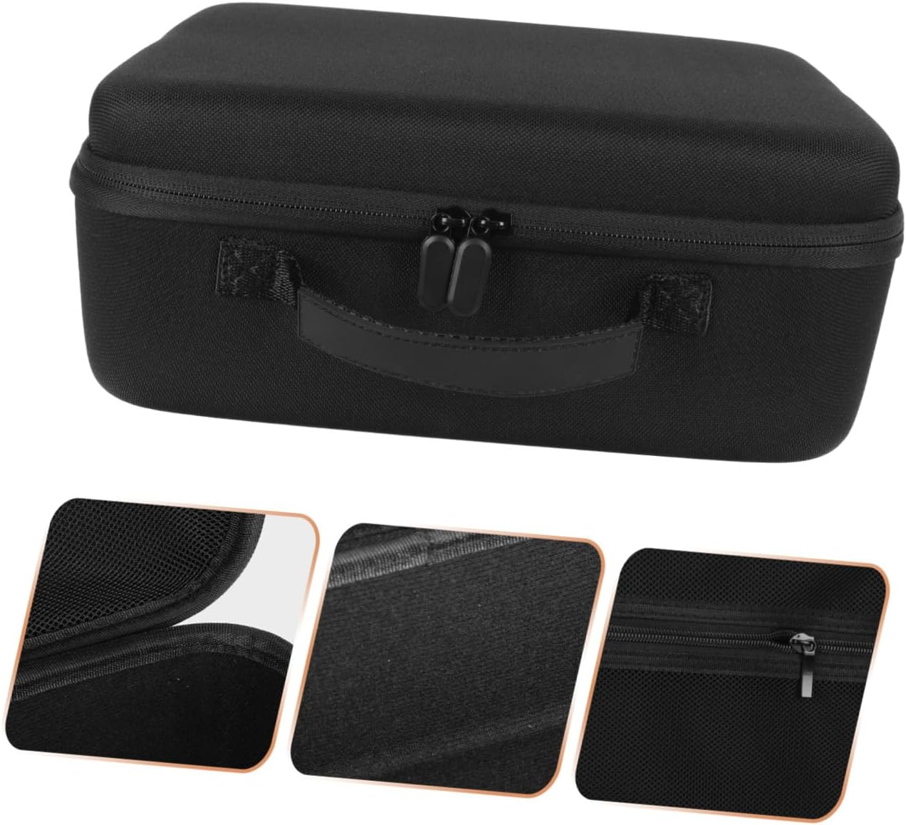 Portable Hair Dryer Bag and Travel Toiletry Pouch Elastic Straps, Compact Protective Storage Case for Hair Styling Tools, Suitable for Travel and Daily Use image number 5