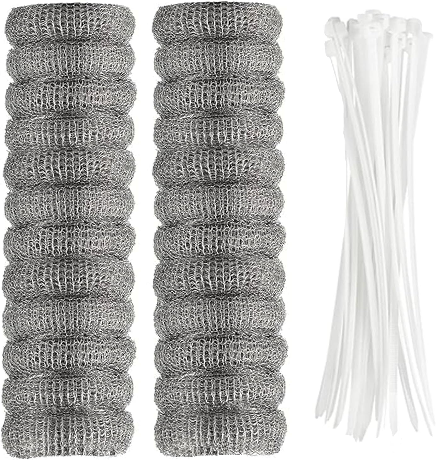 24 Pcs Lint Traps,Washing Machine Lint Snare Traps, Laundry Mesh Washer Hose Filter with 24 Pcs Cable Ties image number 3