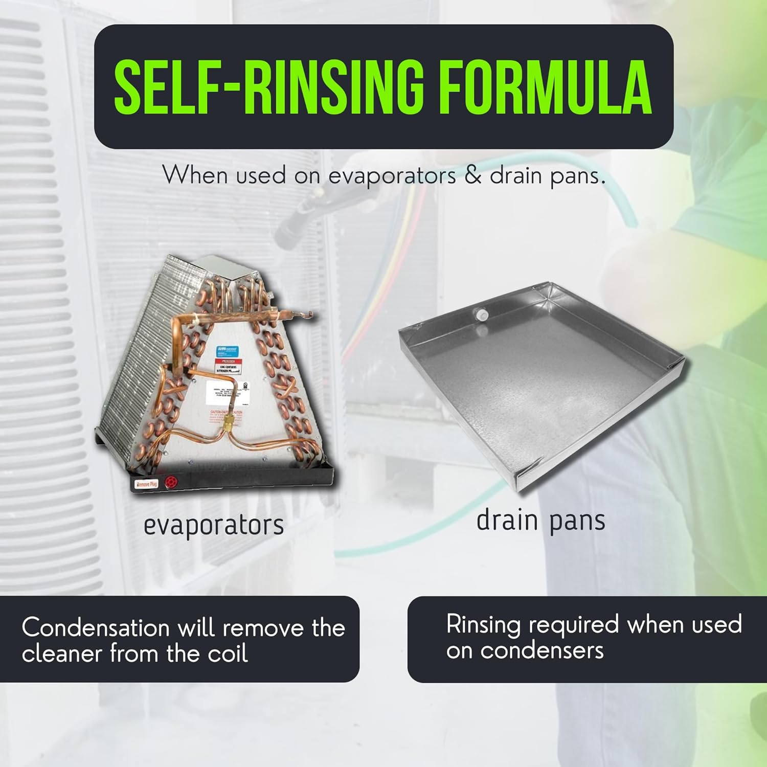 HVAC Guys - Foam Blaster (19 Oz.) - No Rinse Penetrating Coil Cleaner - for AC and Refrigeration Units - Clean and Deodorize Evaporator & Condenser Coils - Safe on Metals image number 6