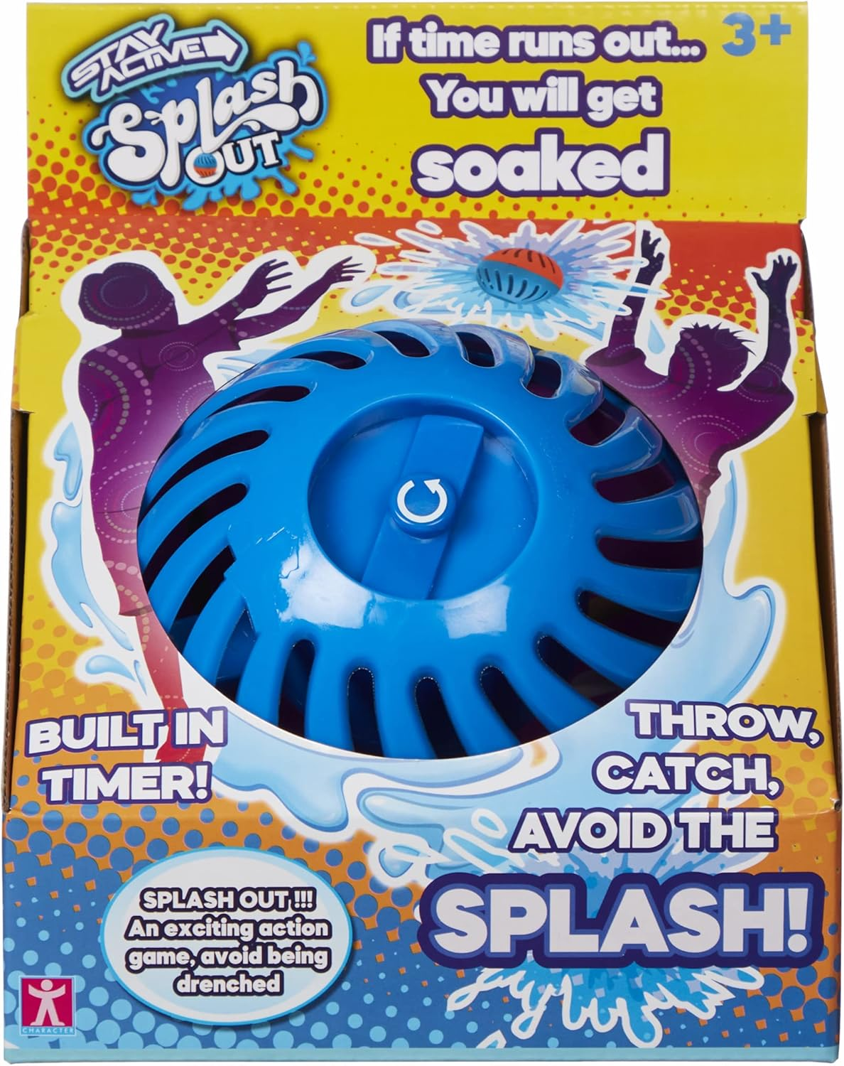 Stay Active SPLASH OUT Throwing & Catching Water Bust with Timer Balloon Indoor Outdoor Activity Fun Family Toy Game Boys Girls Game image number 1